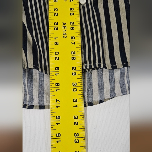 Vtg Loafers by Reed St James Shirt Men 3xl Big Striped Short Sleeve Button Up B8 - Picture 5 of 5